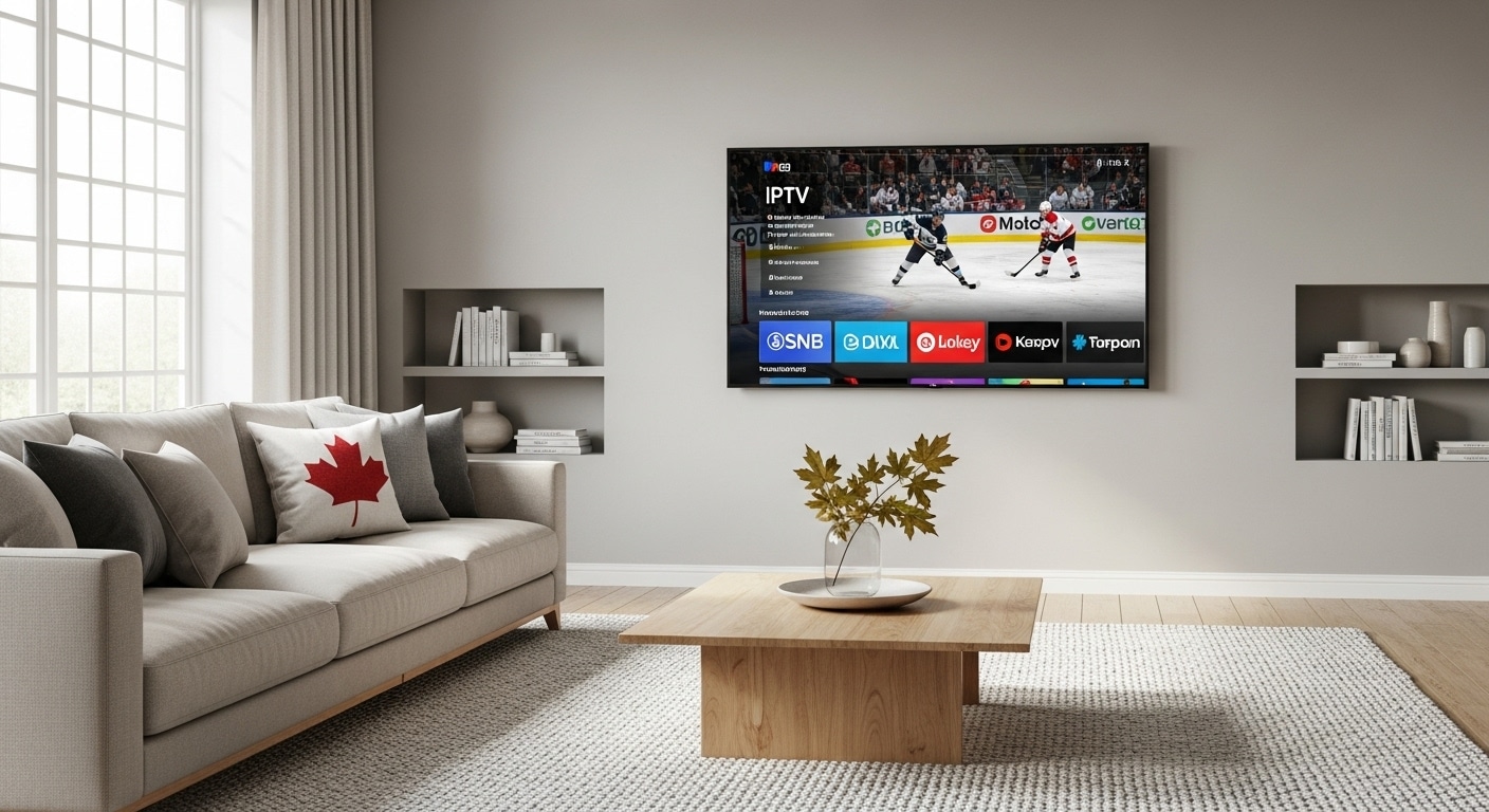 “is IPTV legal in Canada modern living room smart TV setup”